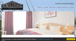 Desktop Screenshot of hotel-kuenstlerhaus.de