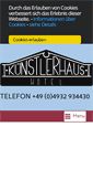 Mobile Screenshot of hotel-kuenstlerhaus.de